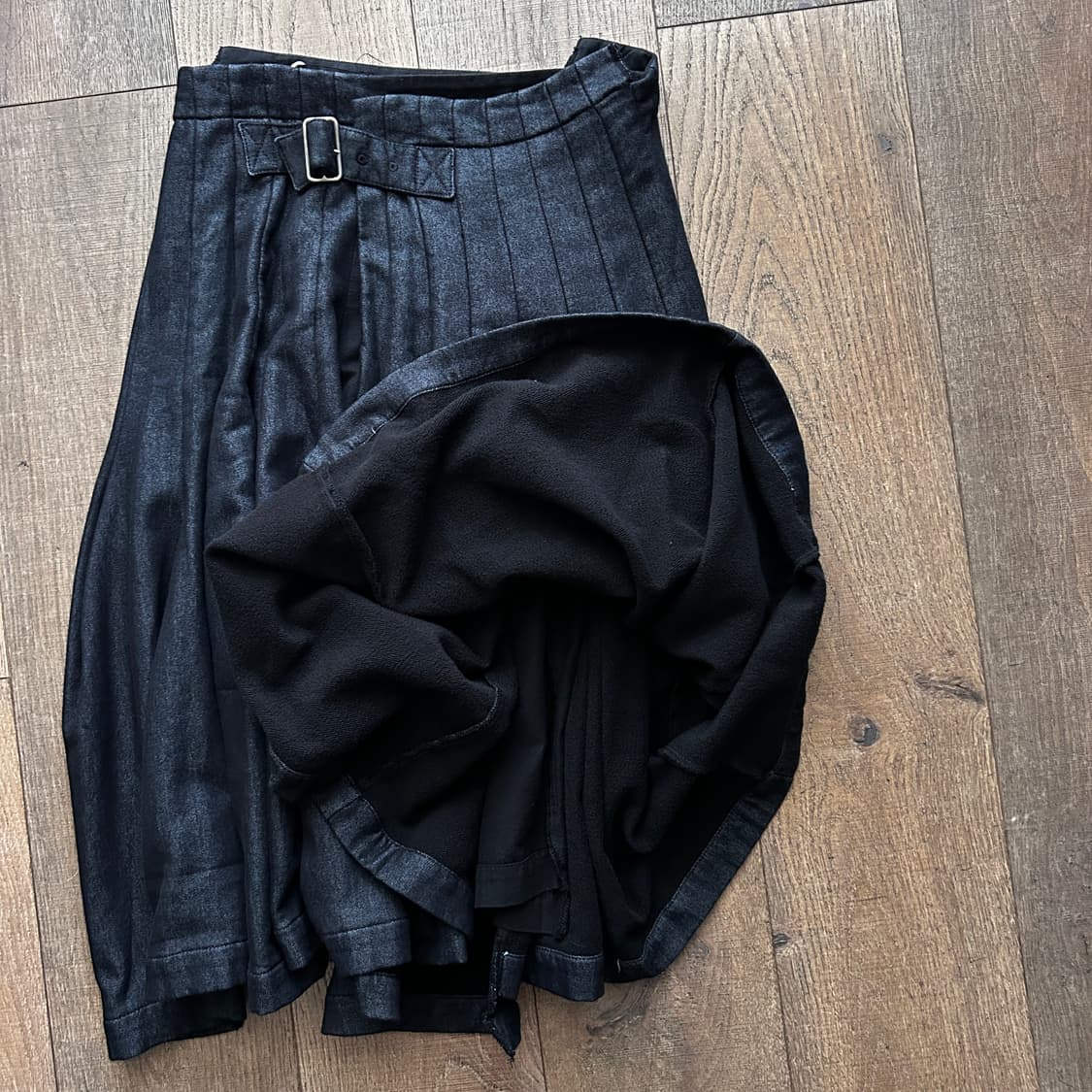 Pleats Cutting Line Belt Skirt 상품이미지6
