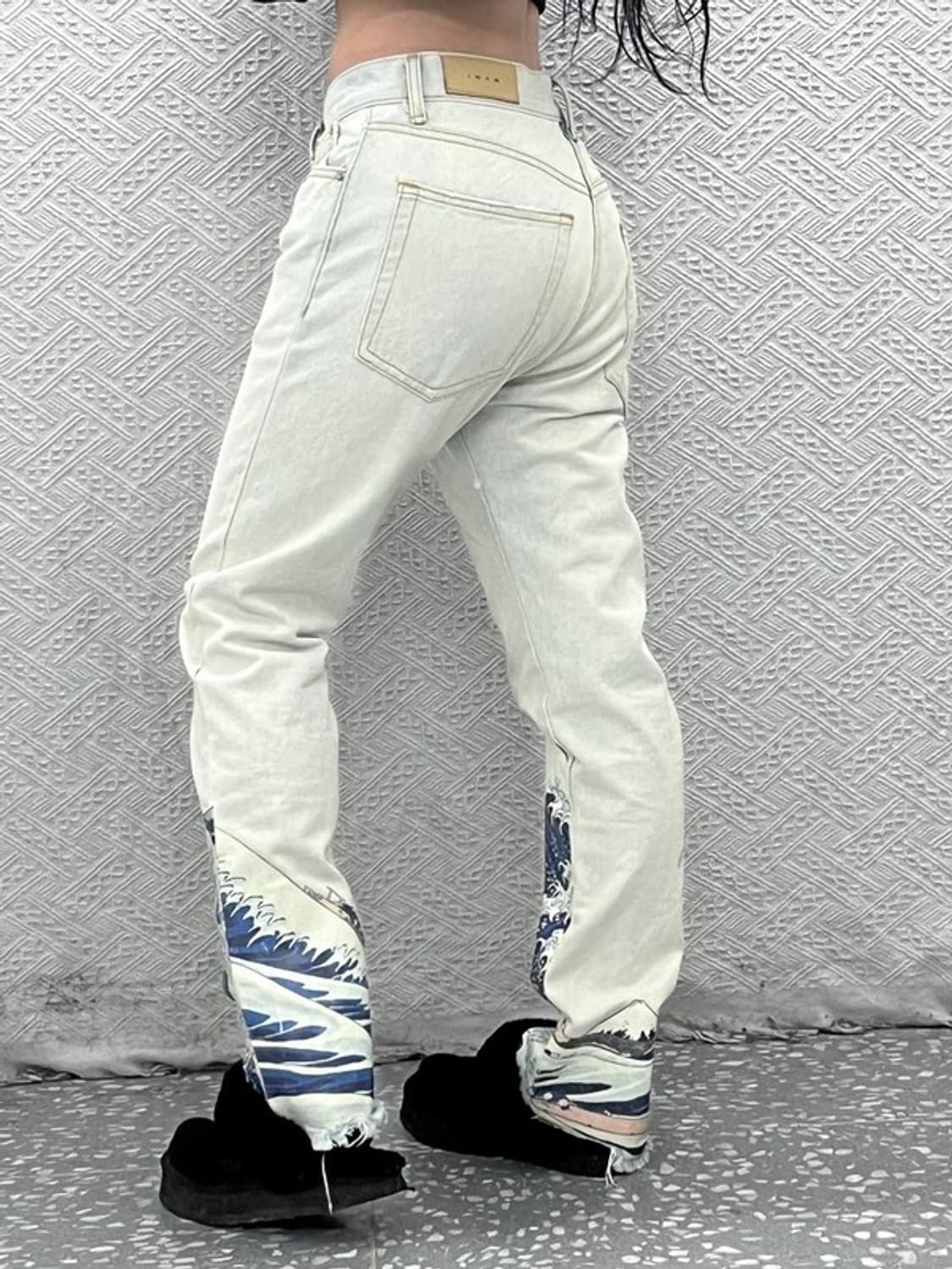 엠앤엠 일본풍 프린팅 스케치 데님팬츠 29인치 C07750 상품이미지2