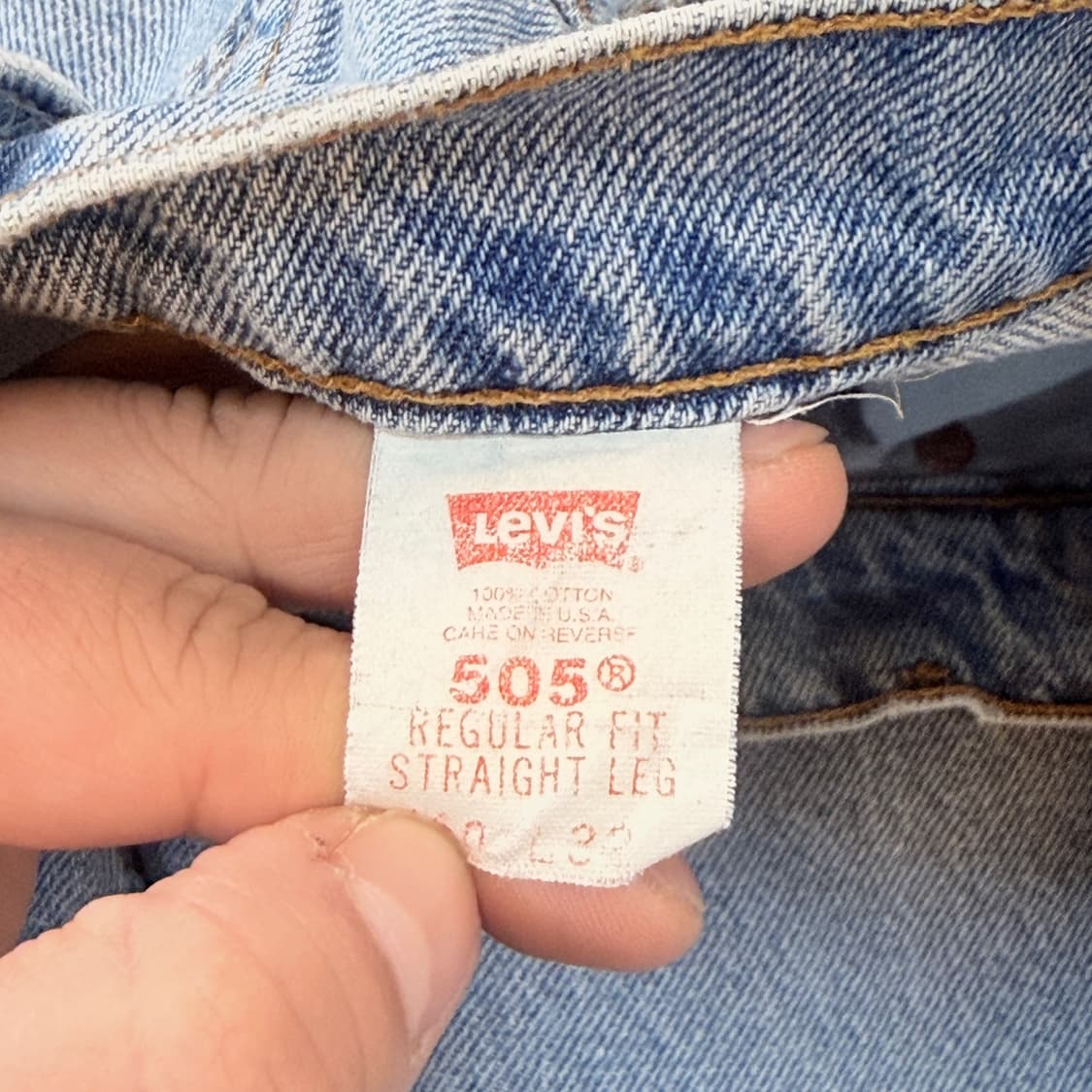 90S 리바이스 USA 오렌지탭 505 38인치 상품이미지7