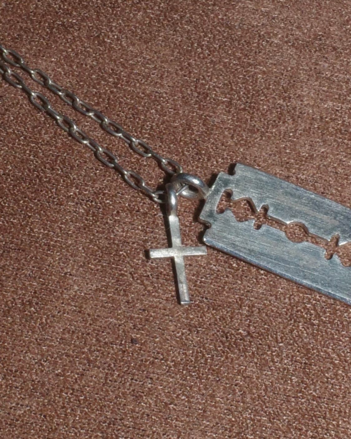 언더커버 면도날 실버 목걸이 네크리스 상품이미지3