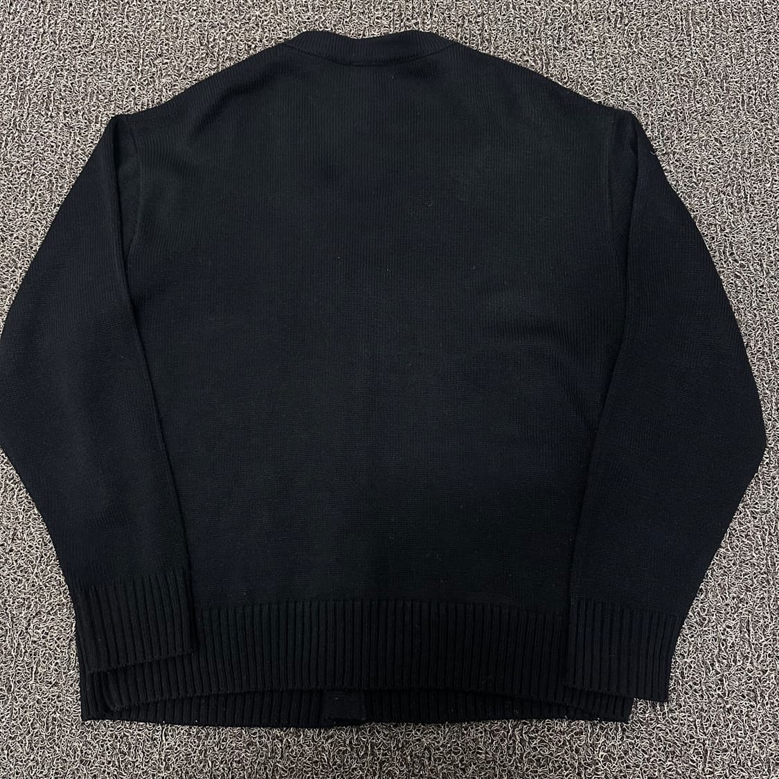 WHO.A.U 후아유 곰돌이 자수 가디건 블랙 XL 상품이미지4