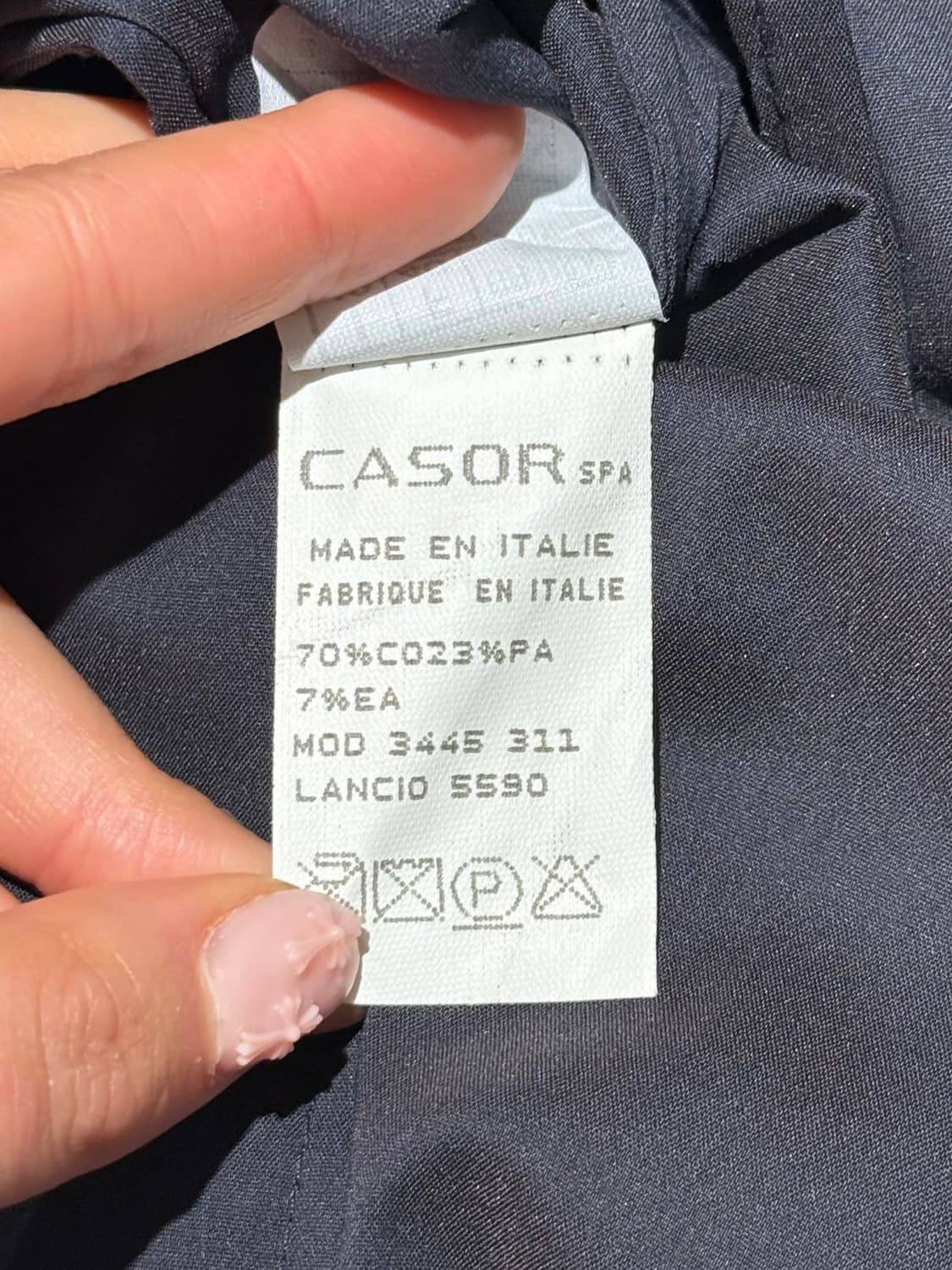 로렌스 스틸 다크네이비 코튼 블렌드 블레이저 자켓 상품이미지9