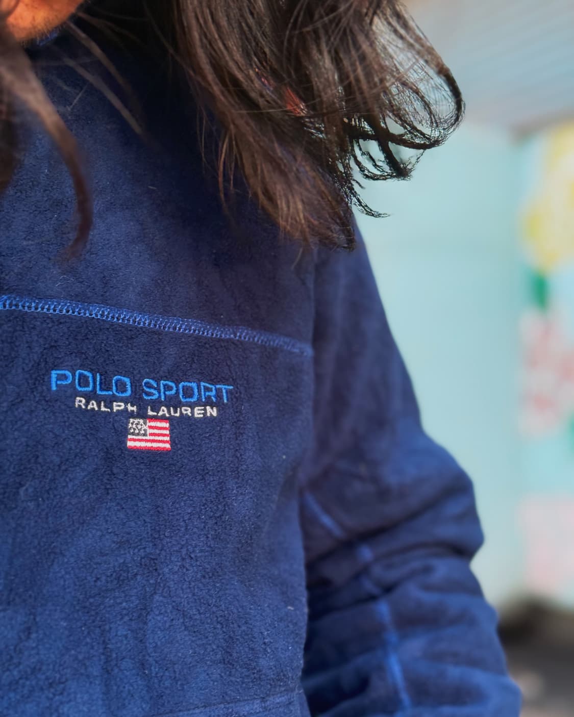 90‘s 폴로 스포츠 자수 플리스 집업 M 상품이미지9