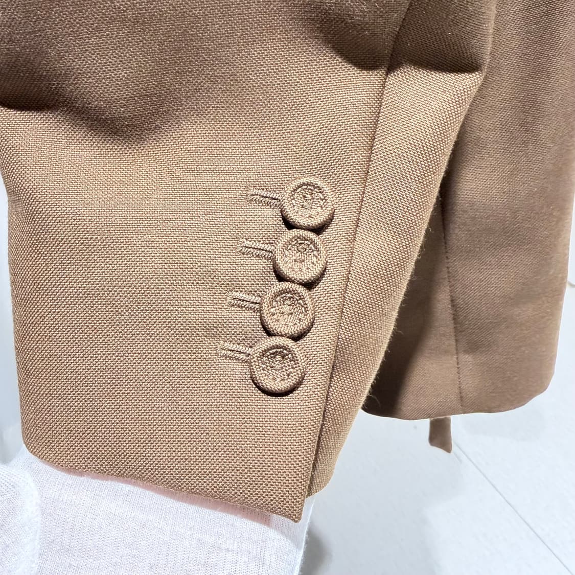 52 / 48 디올 브라운 울 혼방 벨트 남성 정장 셋업 상품이미지5