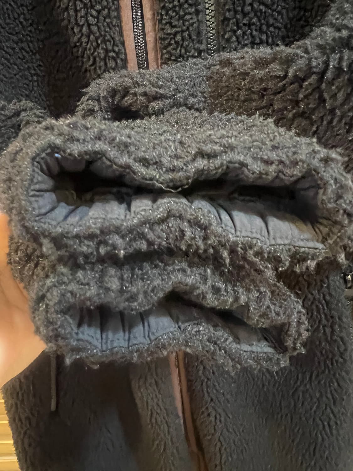 노스페이스 키즈 블랙 후리스집업점퍼 간절기롱점퍼 상품이미지4