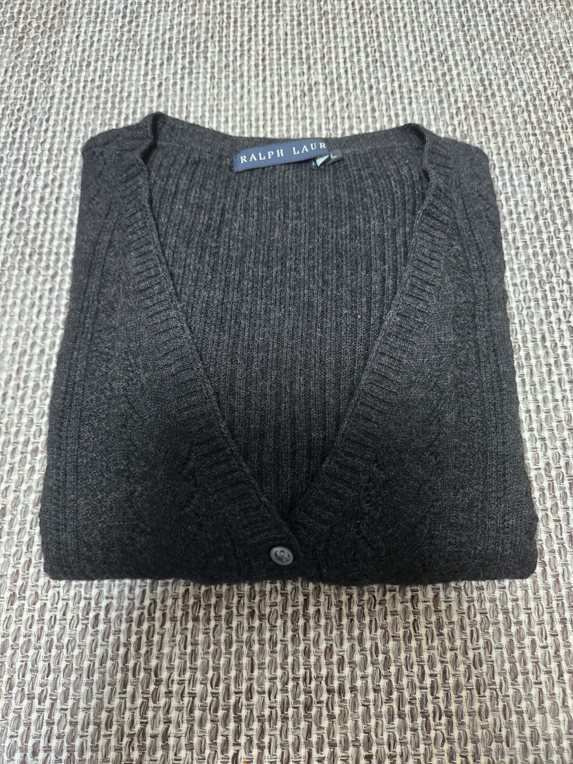 RALPH LAUREN wool 100% charcoal long car 상품이미지10