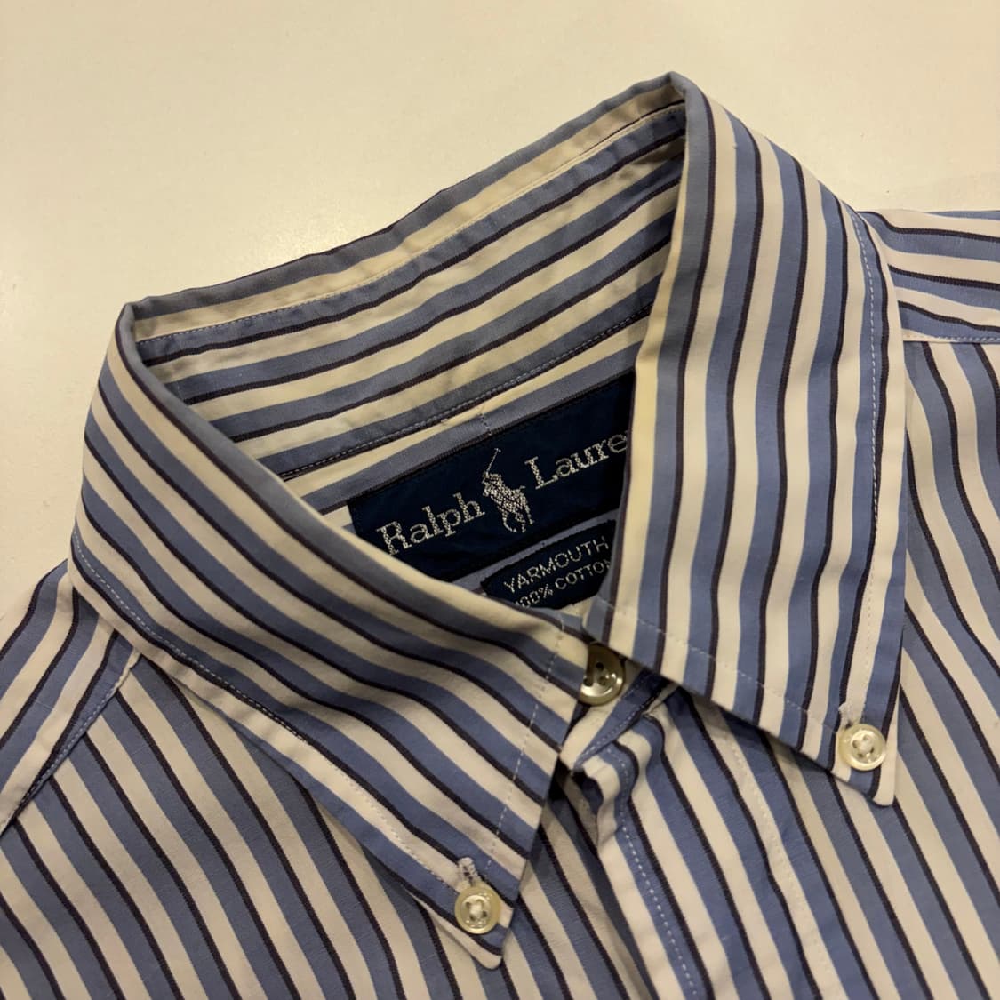 [S] 폴로 랄프로렌 스트라이프 긴팔 셔츠 블루 C799 상품이미지4