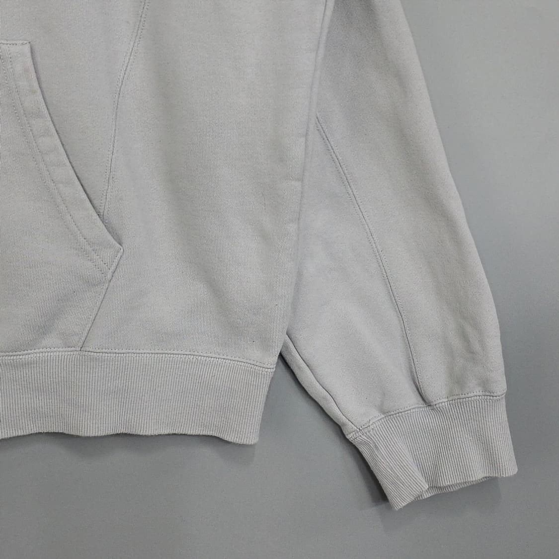 이고패치 EGO FETCH 로고 자수 후드 스웻셔츠 그레이 XL 상품이미지3