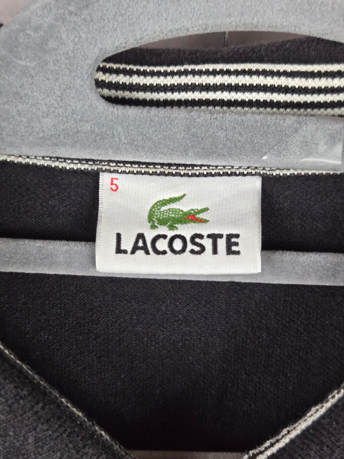 [무료배송]라코스테 5(105) 남성 PK 카라 반팔 티셔츠 카라티 블랙 상품이미지5