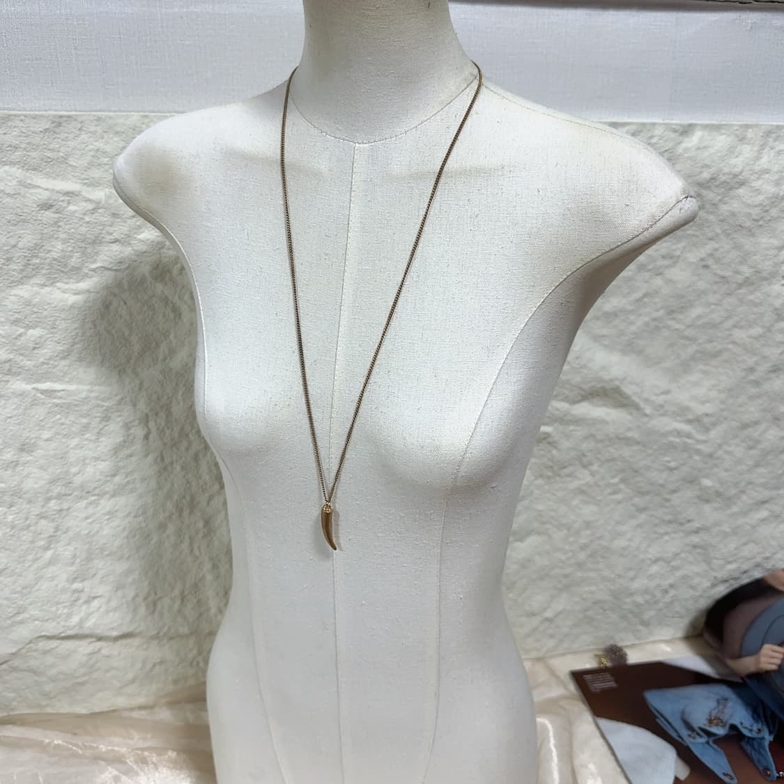 빈티지  중세 마테 치아 쿠바체인 목걸이 상품이미지1