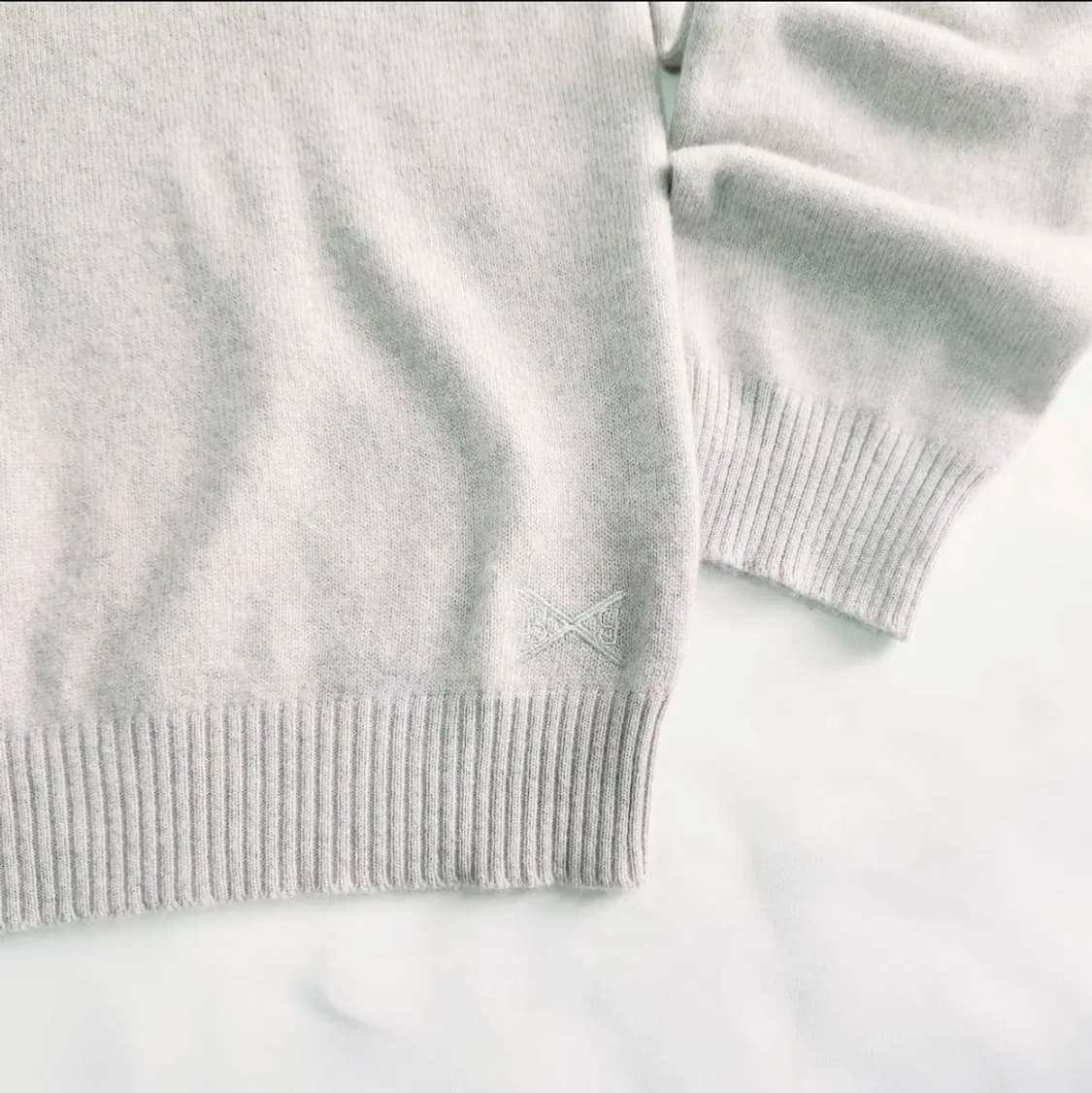 [BARRIE] 배리 B라벨 캐시미어 라운드 니트 남성 XL 스코틀랜드 상품이미지2