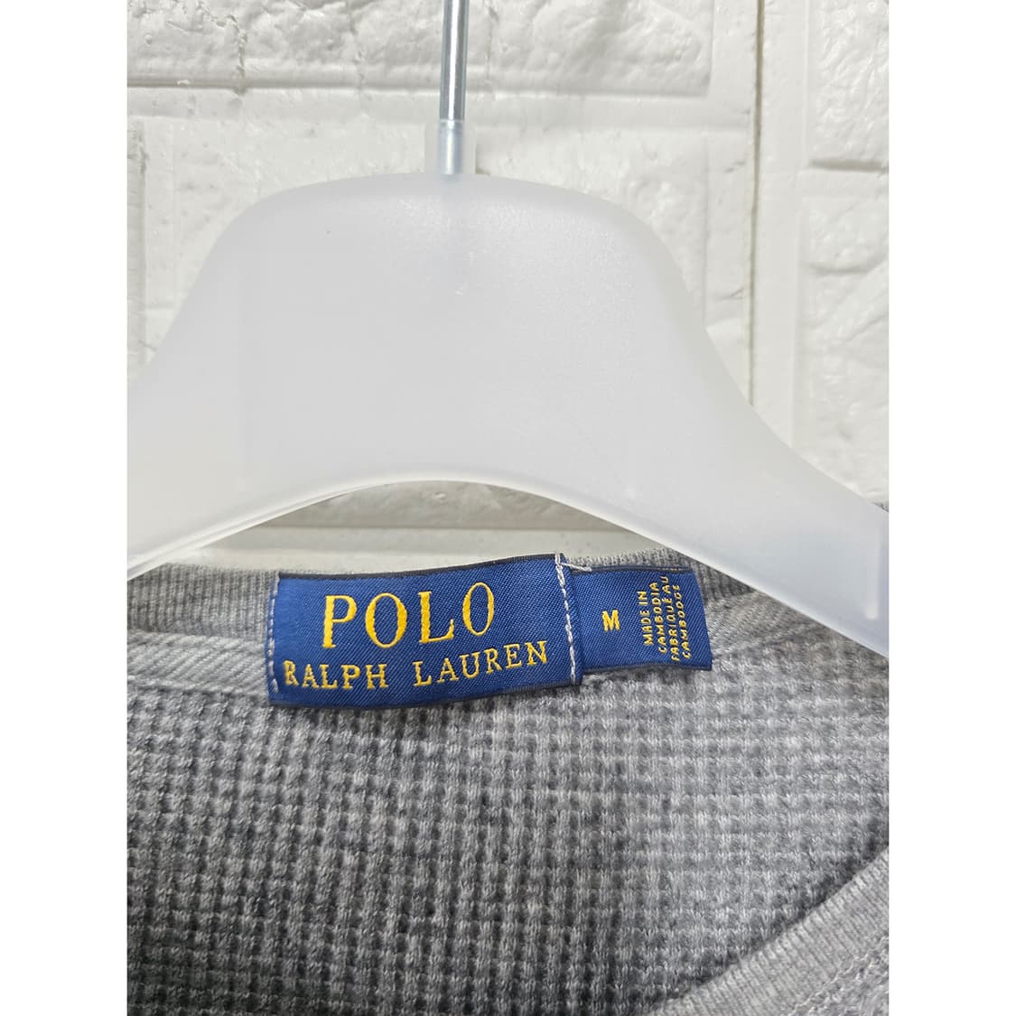 택포_ 폴로 랄프로렌 여성 와플 긴팔티 M 상품이미지2