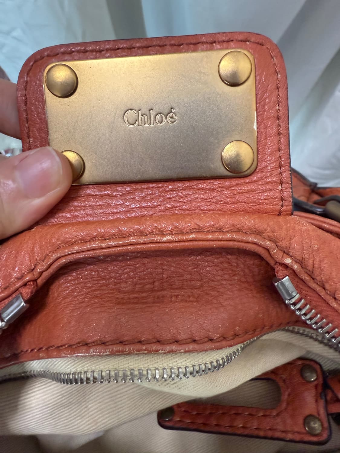 A+ ) 끌로에 패딩턴백  레드브라운 상품이미지7