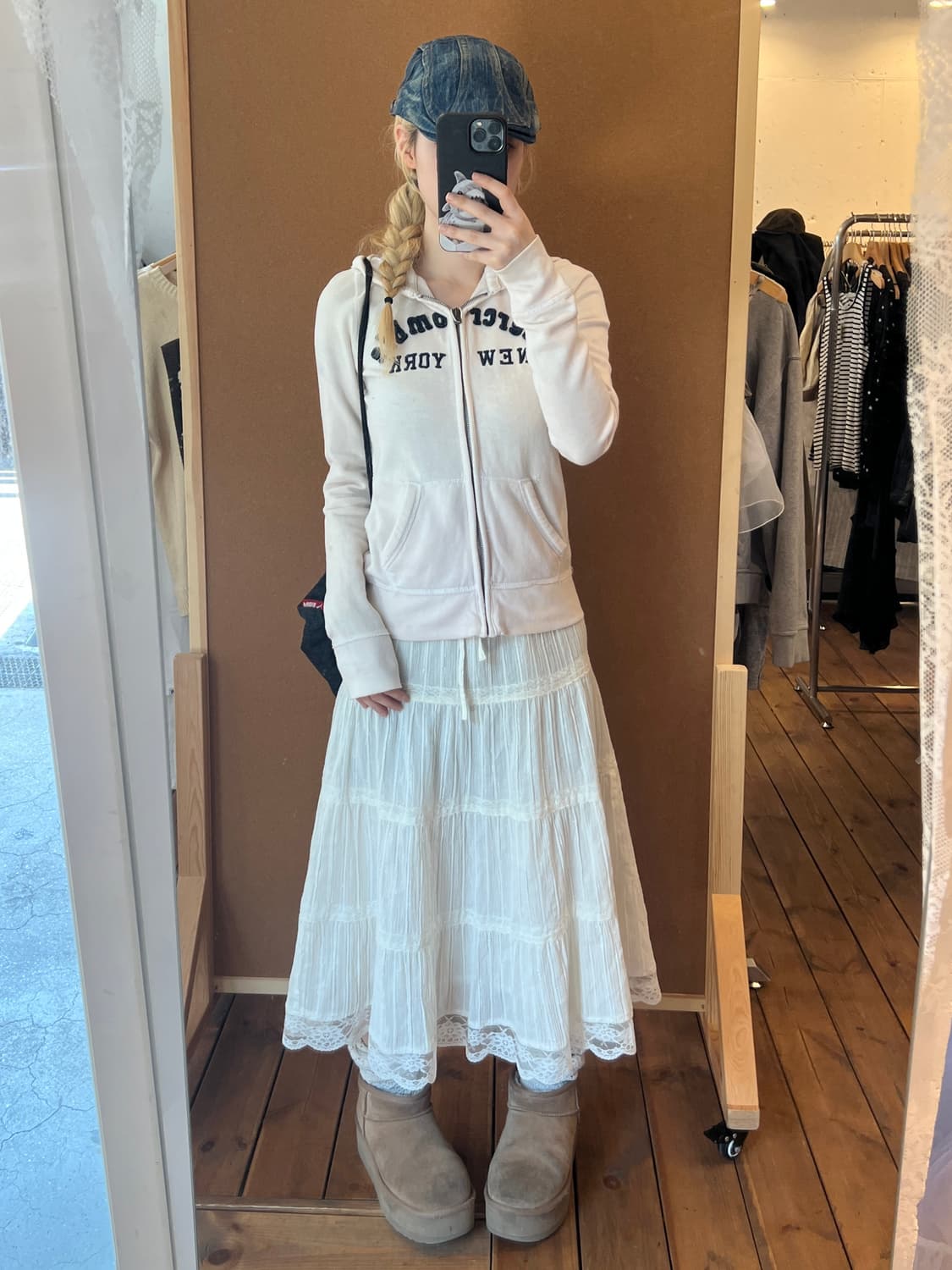 아베크롬비 키즈 크림 후드집업  상품이미지2