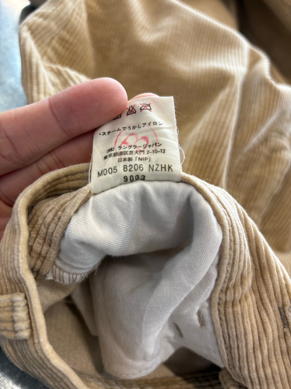 90s 90년도 생산 랭글러 코듀로이 팬츠 상품이미지5