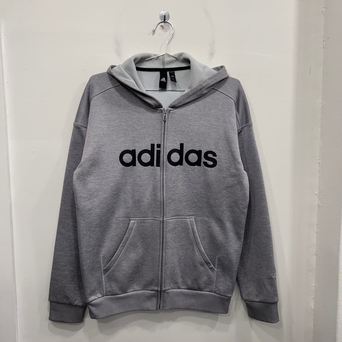 아디다스 클라이마웜 빅로고 기모 후드집업 상품이미지2