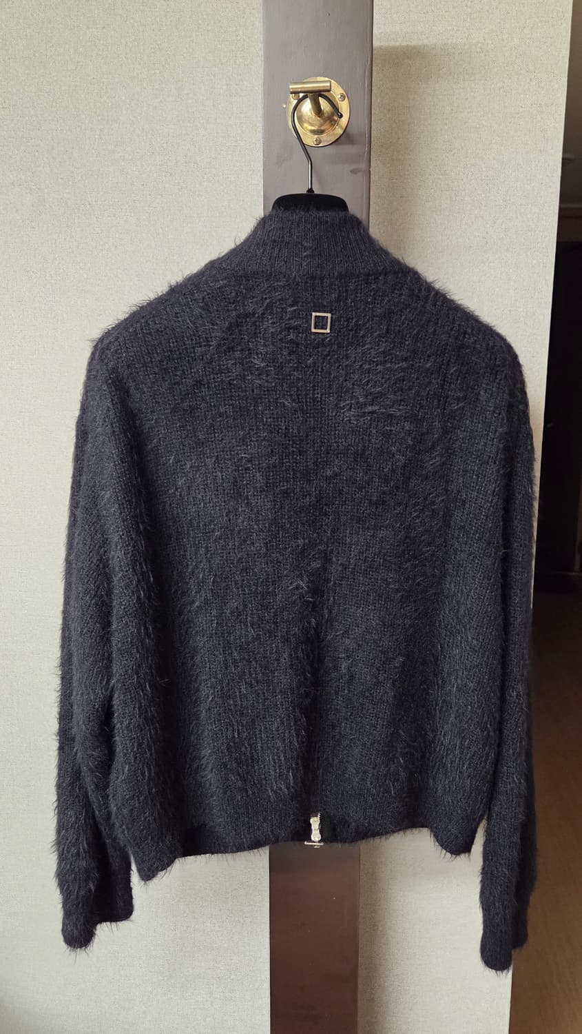 24fw우영미 하이넥 모헤어 가디건 판매 상품이미지3