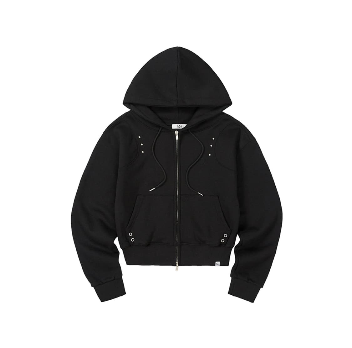 일리고 129 스터드 후드 집업 블랙 상품이미지2