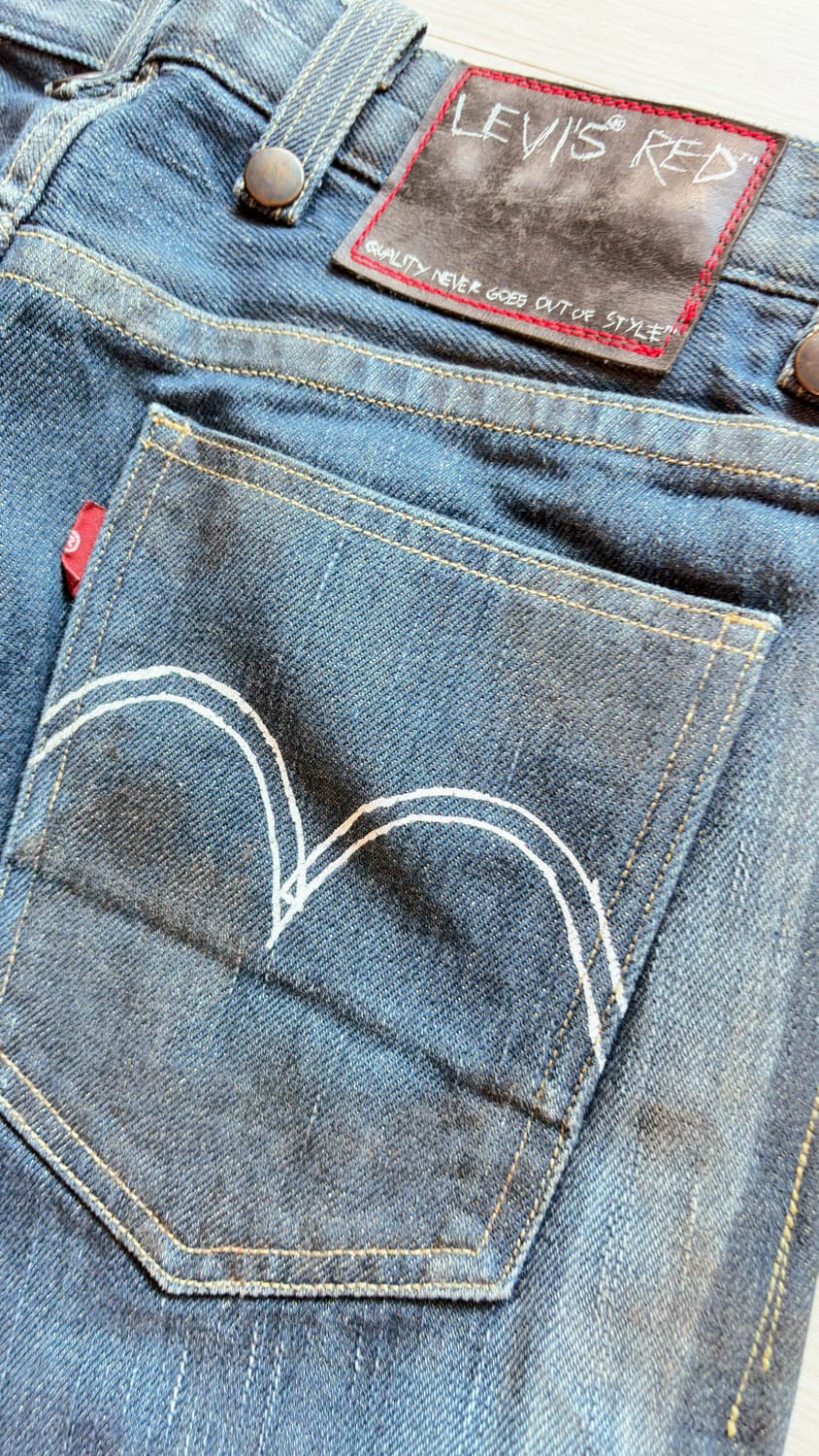 LEVI'S RED CLING FILM SHINY SLIM PANTS 상품이미지7