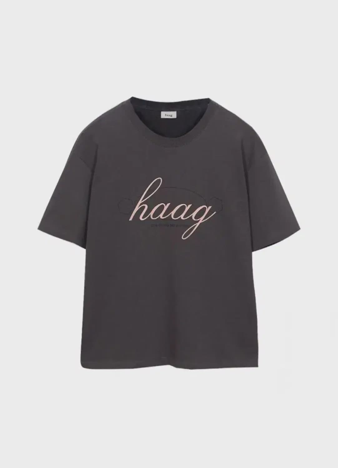 헤이그 반팔 haag box t-sh 챠콜 상품이미지1