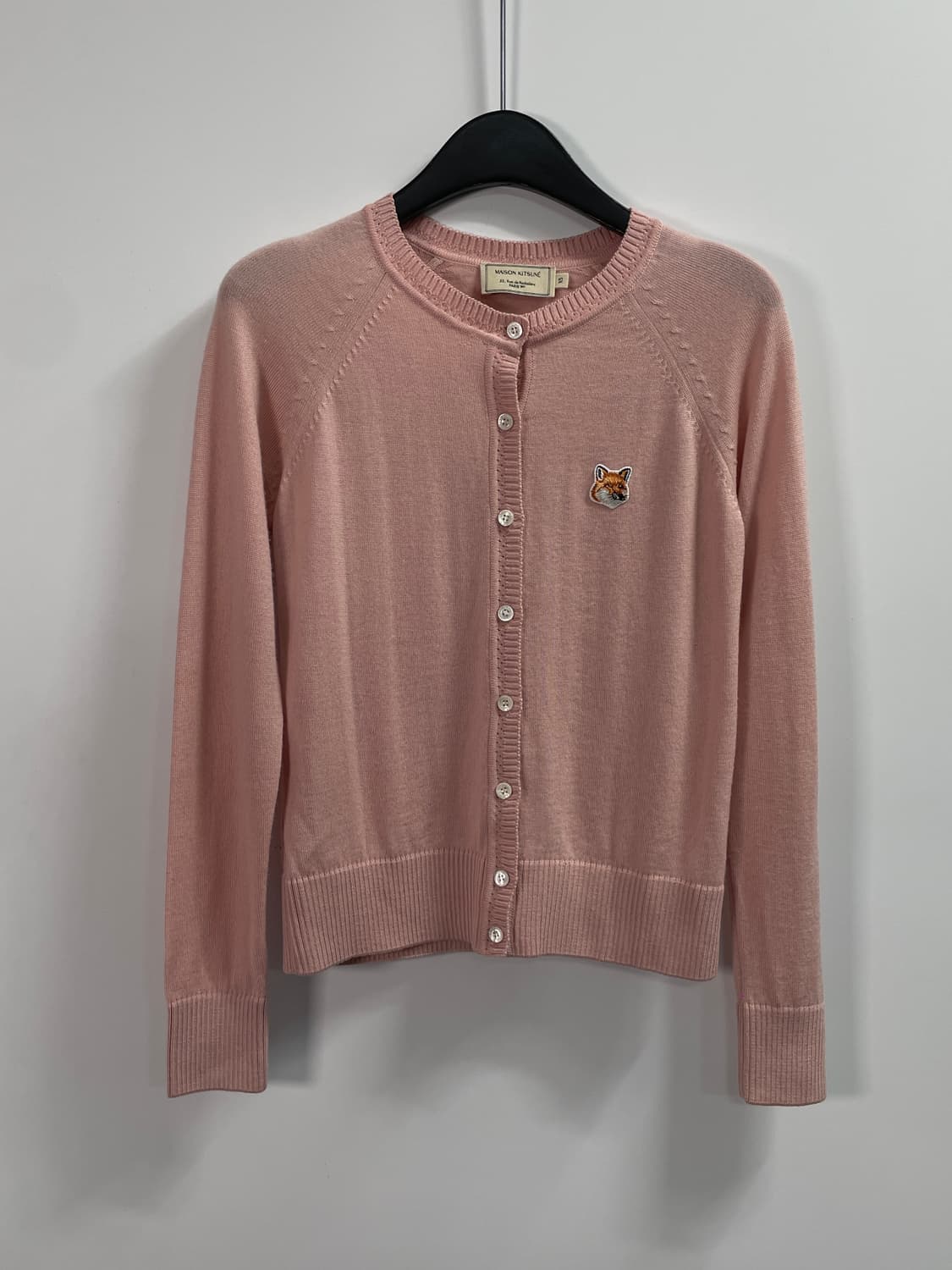 메종키츠네 우먼스 폭스헤드 핑크 가디건  (on.188) 상품이미지1