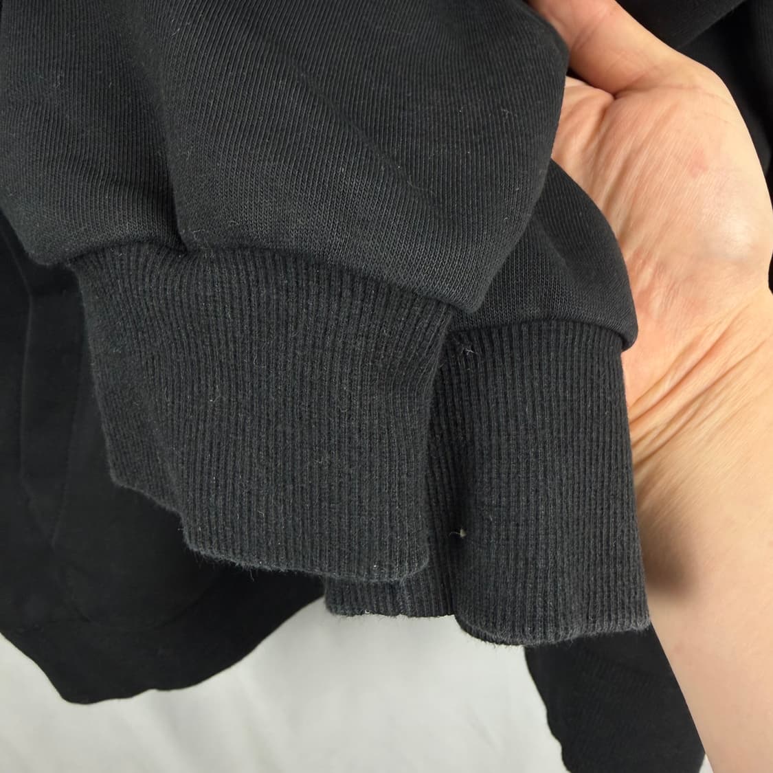 (L) 게스 로고 후드집업 블랙 상품이미지4