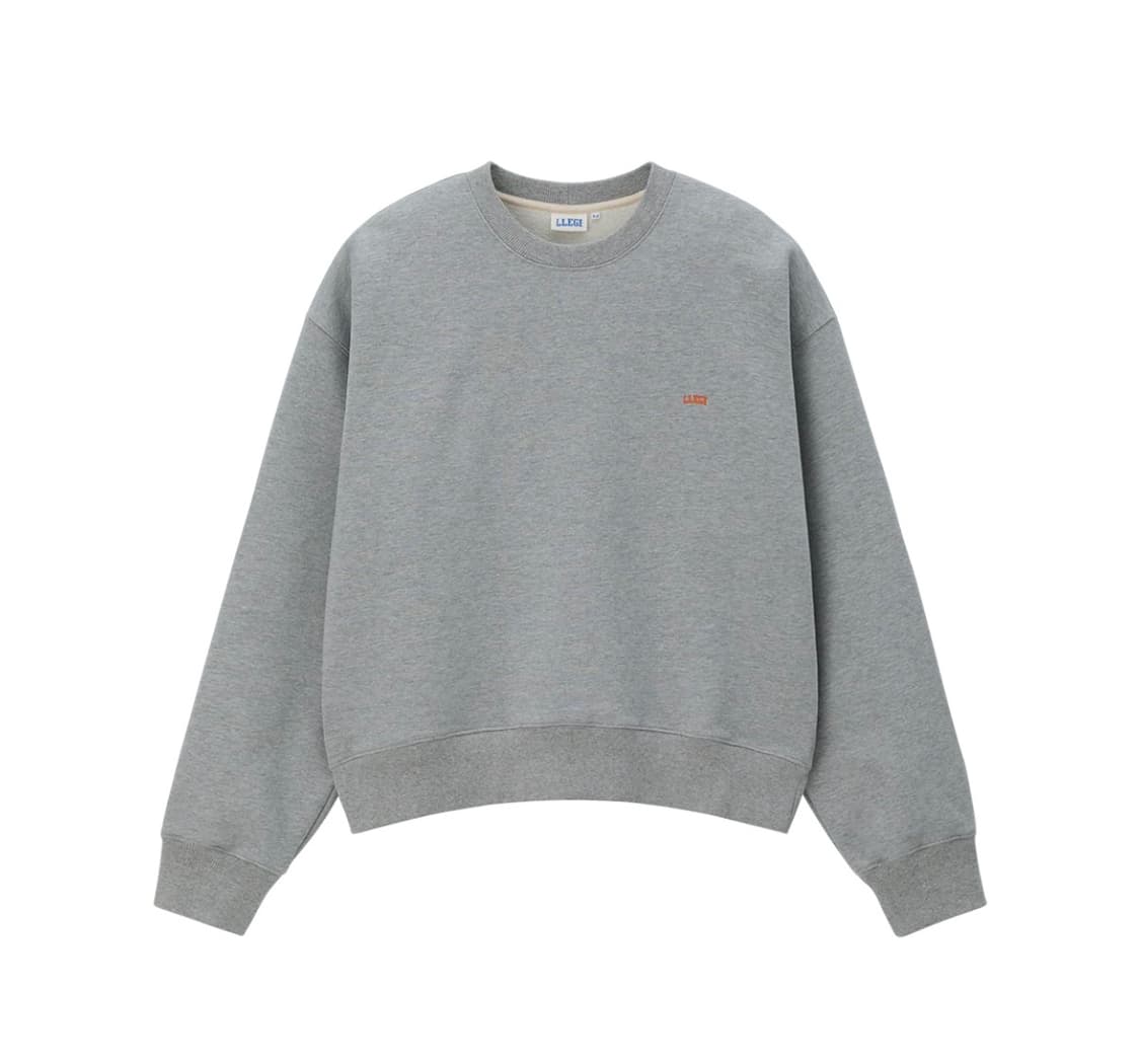 M) llege 리지 맨투맨 그레이 미디움사이즈 상품이미지1