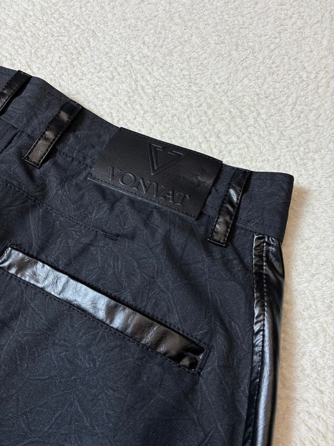 본바트 VONVAT 펑크 코팅 배색 팬츠 PN7188 상품이미지8