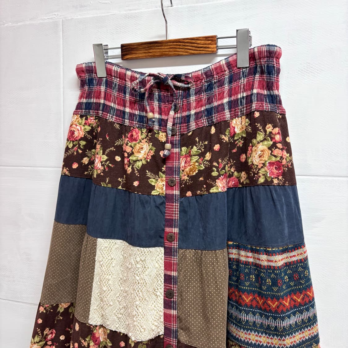 패치워크 캉캉 2way 모리걸 원피스 스커트 (JPN) 상품이미지2