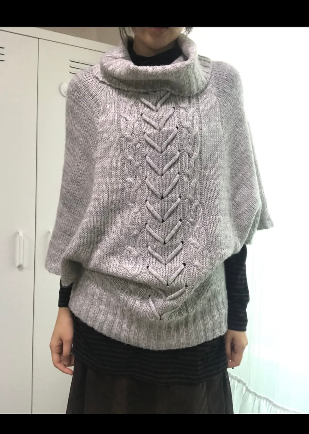 목폴라 그레이 니트 상품이미지4