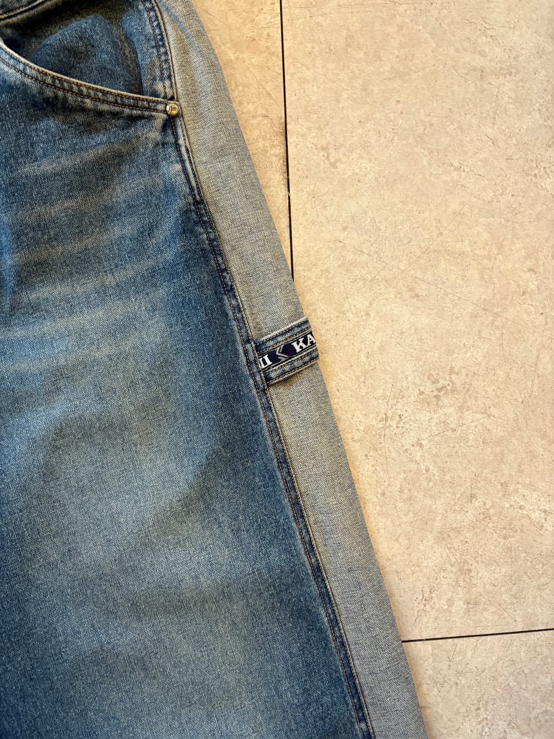 Karl kani 칼카니 사이드 라인 데님 카펜터 팬츠 상품이미지3