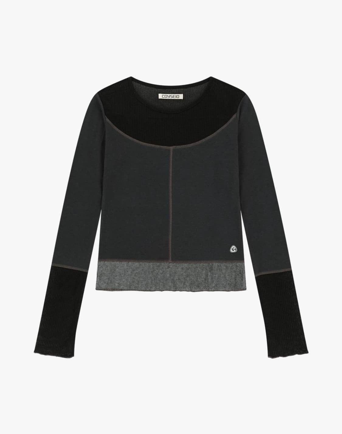 코이세이오 네트 스티치 롱슬리브 블랙 상품이미지1