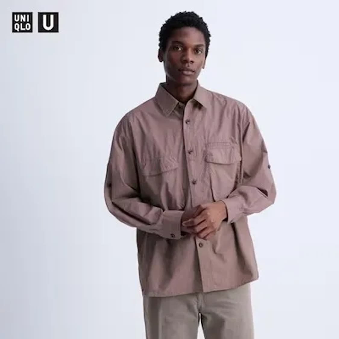 유니클로U 유틸리티 오버사이즈 셔츠 상품이미지1
