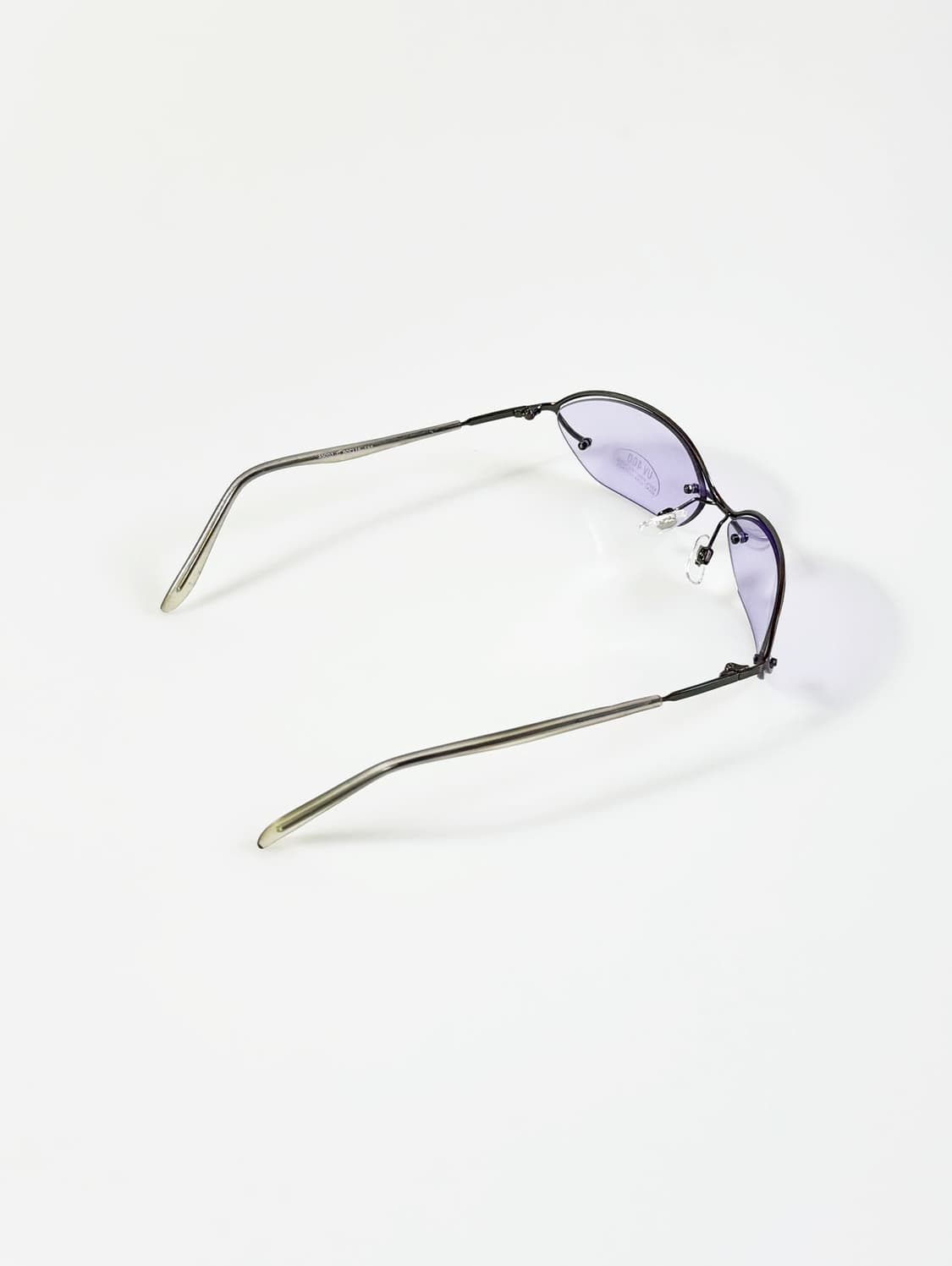 90s UNOSOLEIL 반무테 스퀘어 퍼플 틴트 빈티지 선글라스 상품이미지4