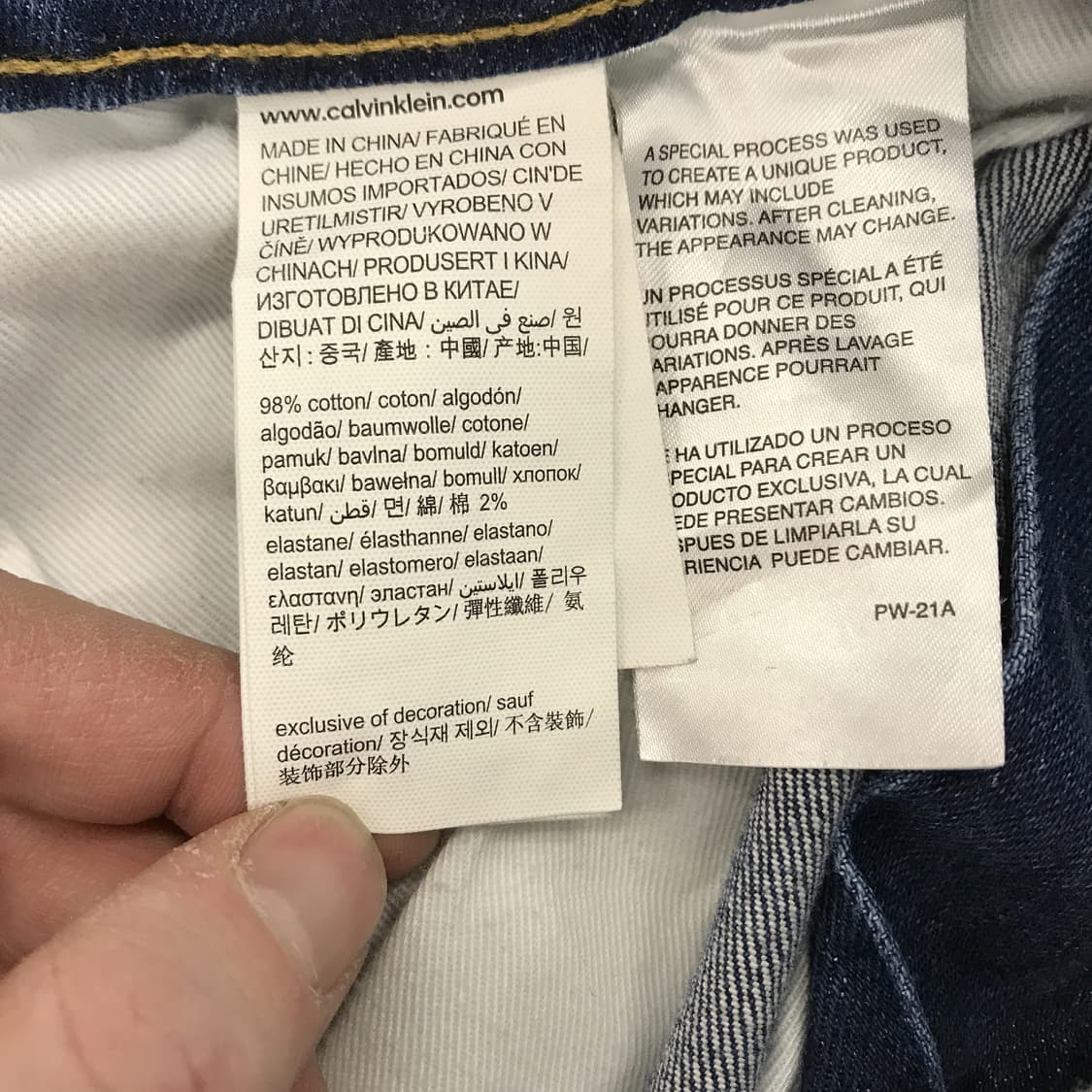 캘빈클라인 슬림스트레이트 청바지 [32x32] 상품이미지6