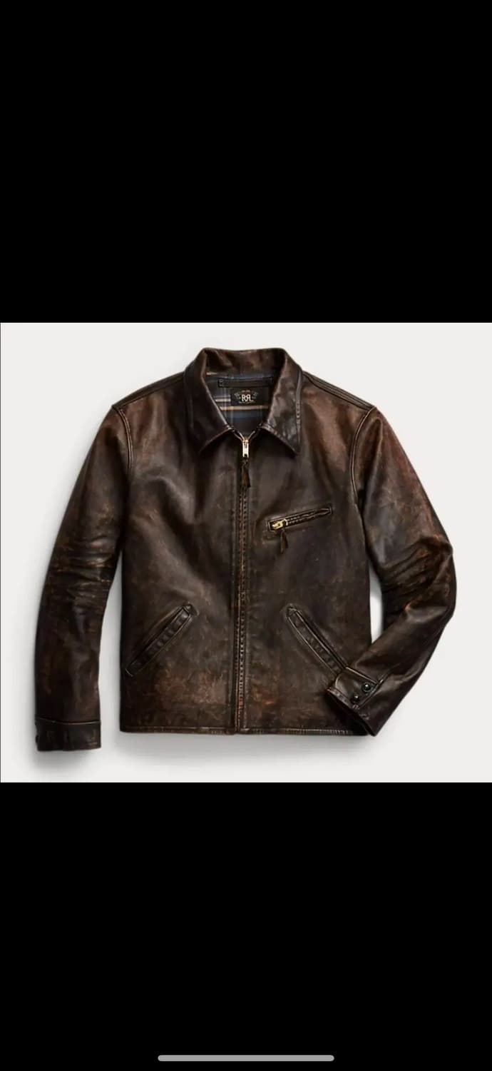 rrl 뉴스보이M 뉴스보이레더 rrl레더자켓 뉴스보이자켓 상품이미지5