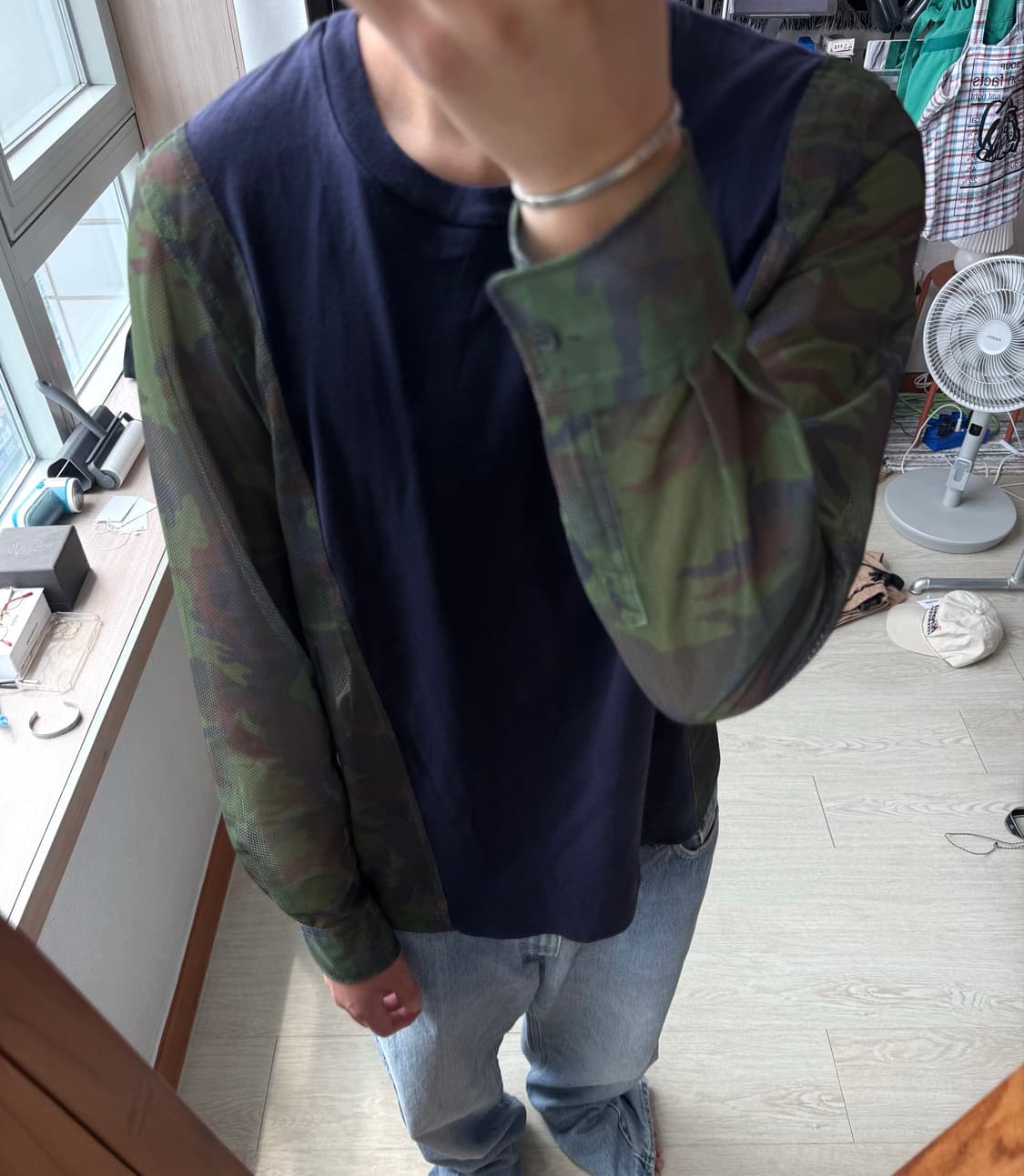 꼼데가르송 카모 매쉬 롱슬리브 상품이미지1