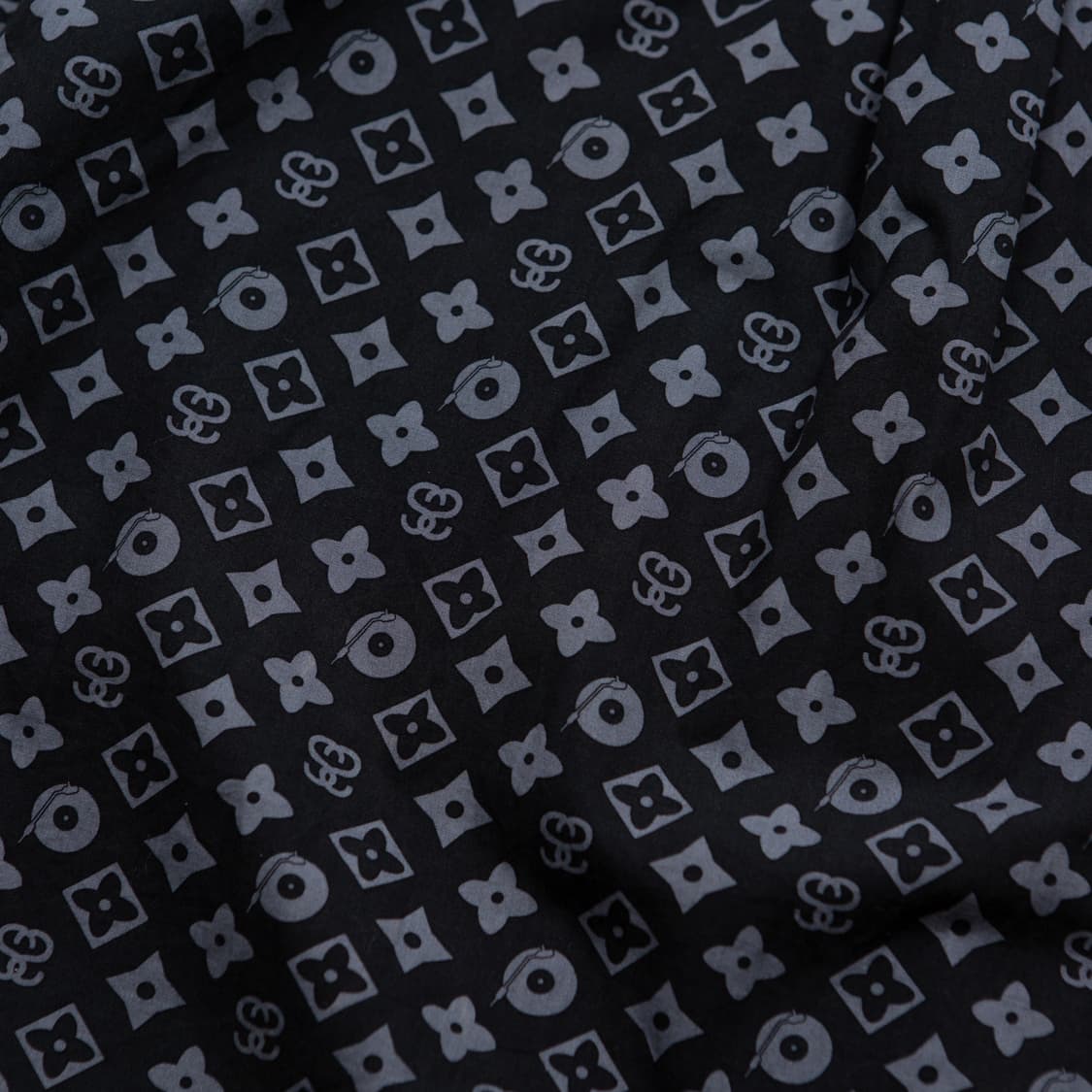 90s 스투시 모노그램 루이비통 패러디 셔츠 블랙 상품이미지8