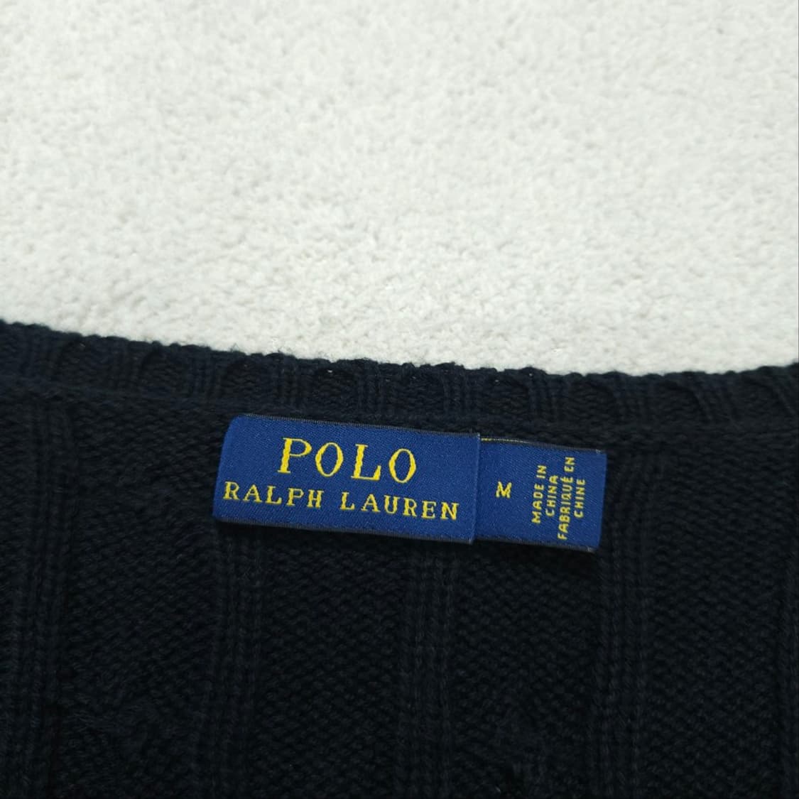 폴로 랄프 로렌 신형 여성 케이블 니트 M 블랙 상품이미지4