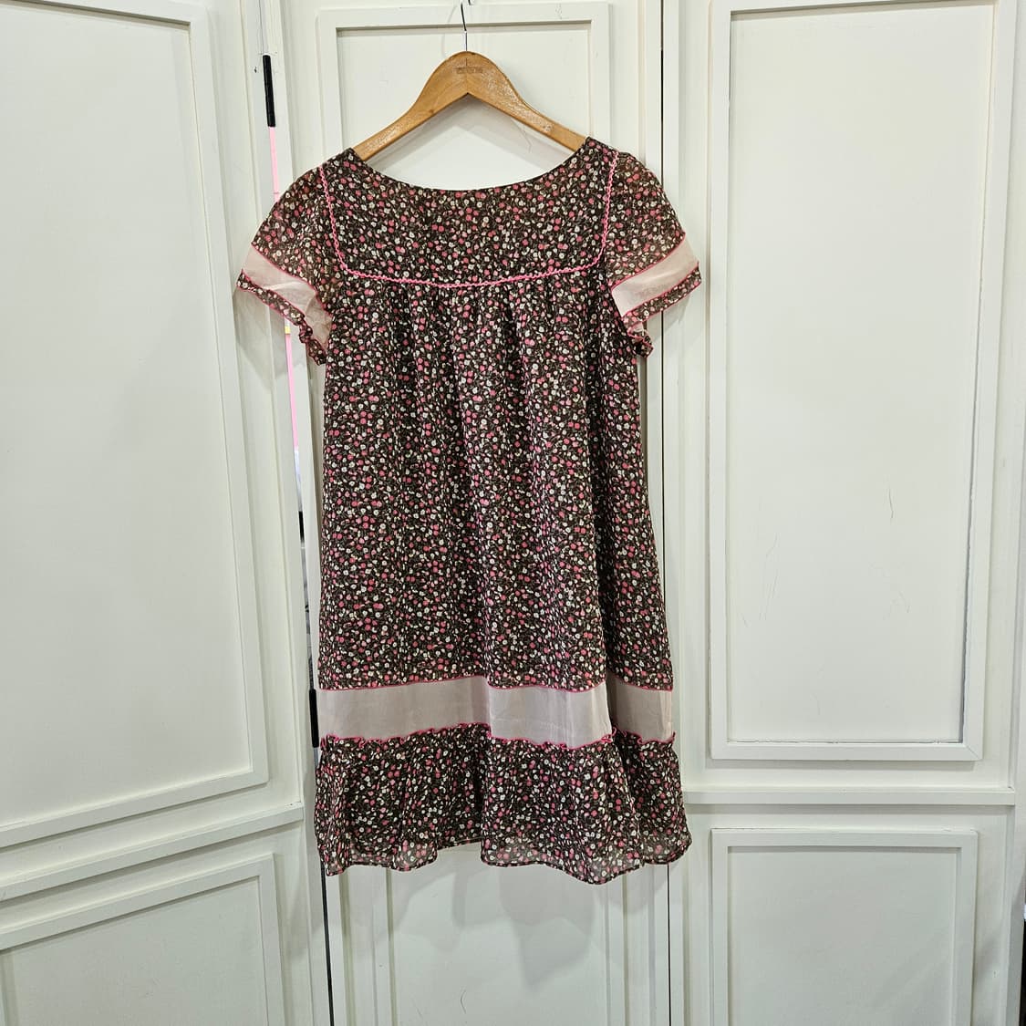 스나이델(snidel) 잔플라워 쉬폰 원피스 상품이미지4