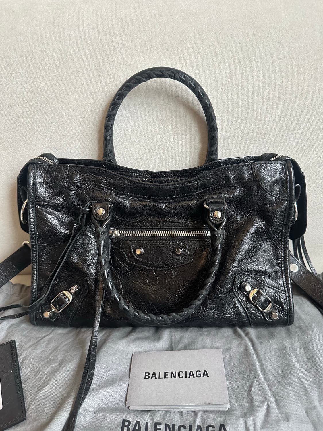 [A+ 정품] 발렌시아가 시티 모터백 스몰 블랙 상품이미지5