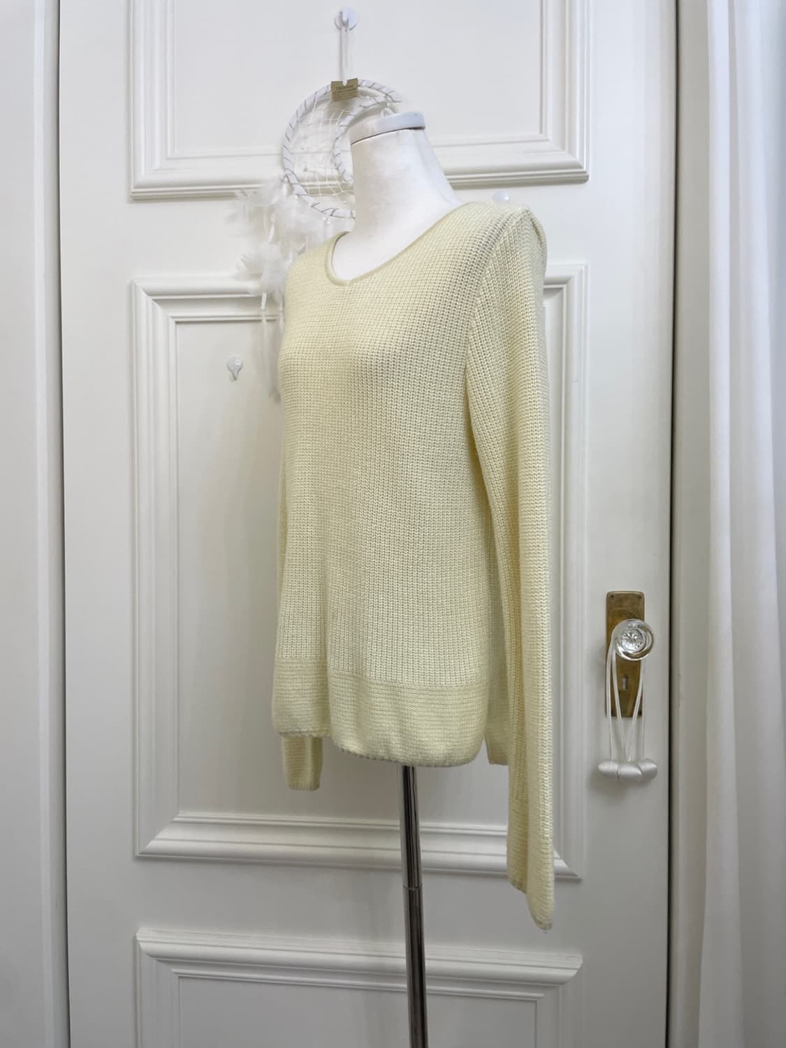 sheer lemon basic loose sweater(size-11) 상품이미지2