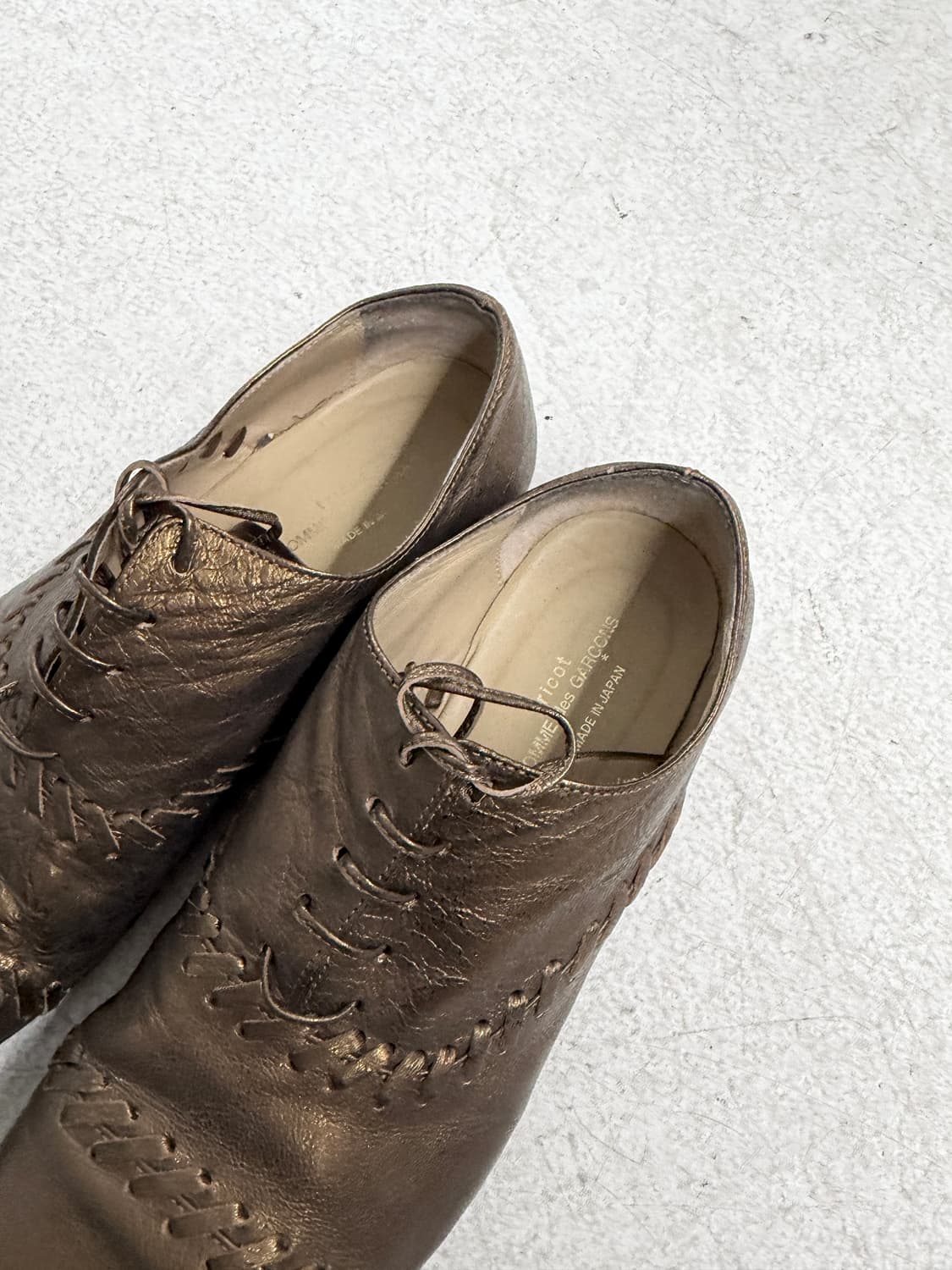 꼼데가르송 스티칭 레더 슈즈 상품이미지4