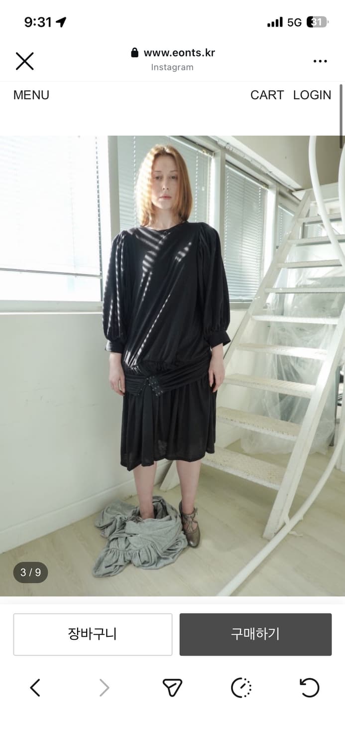 (새상품) 에옹쓰 아르누보 드레스 블랙 상품이미지1