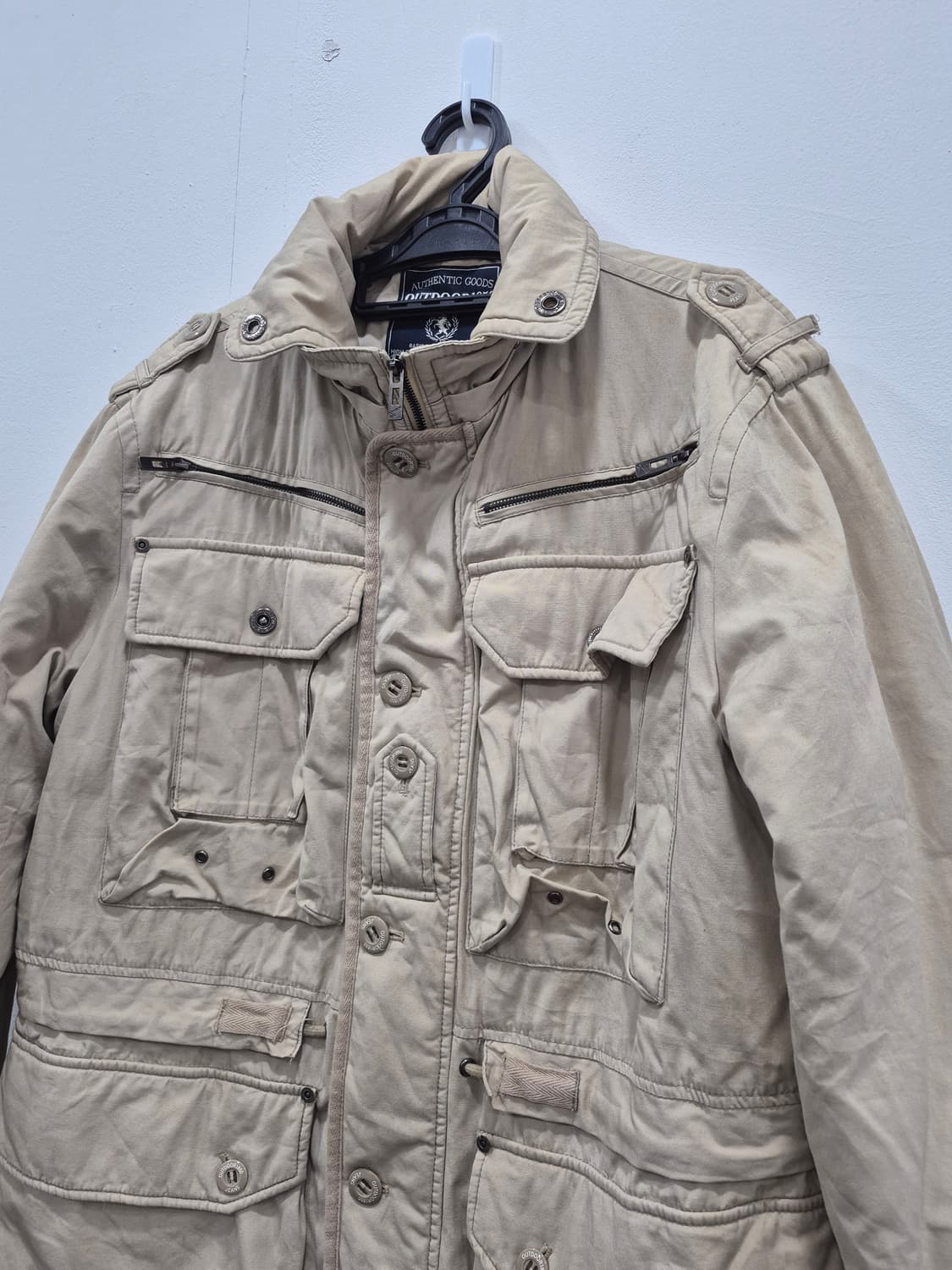 아웃도어1850 탐험대 베이지 야상 점퍼 자켓 남성 105사이즈 상품이미지2