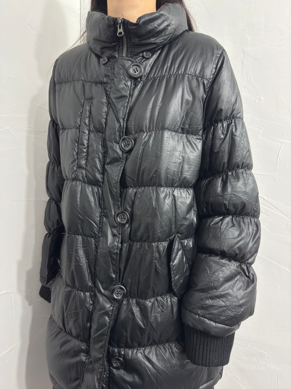 theoria button long padding 상품이미지3