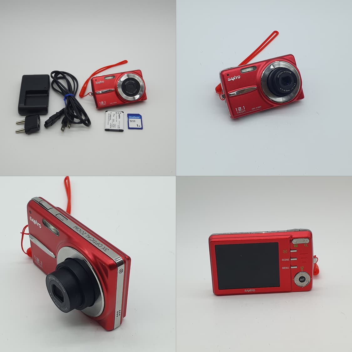 작례⭕️  산요 dsc-x1260 레드버건디🍷 (품번_BB196)  상품이미지2