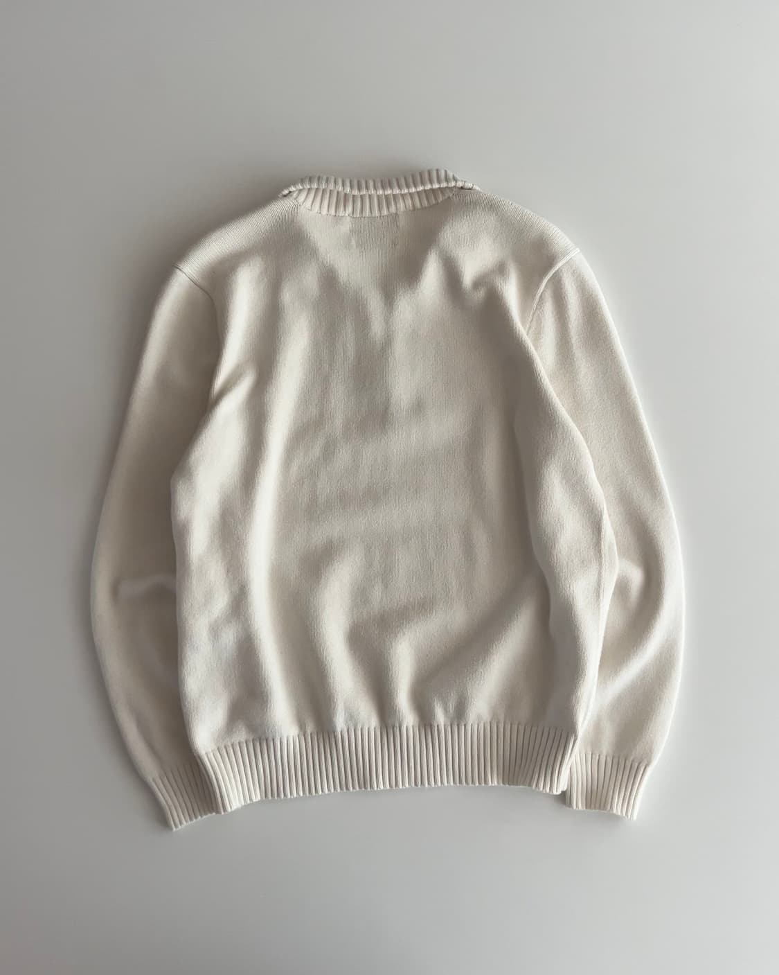 폴로 랄프로렌 화이트 반집업 L 상품이미지5