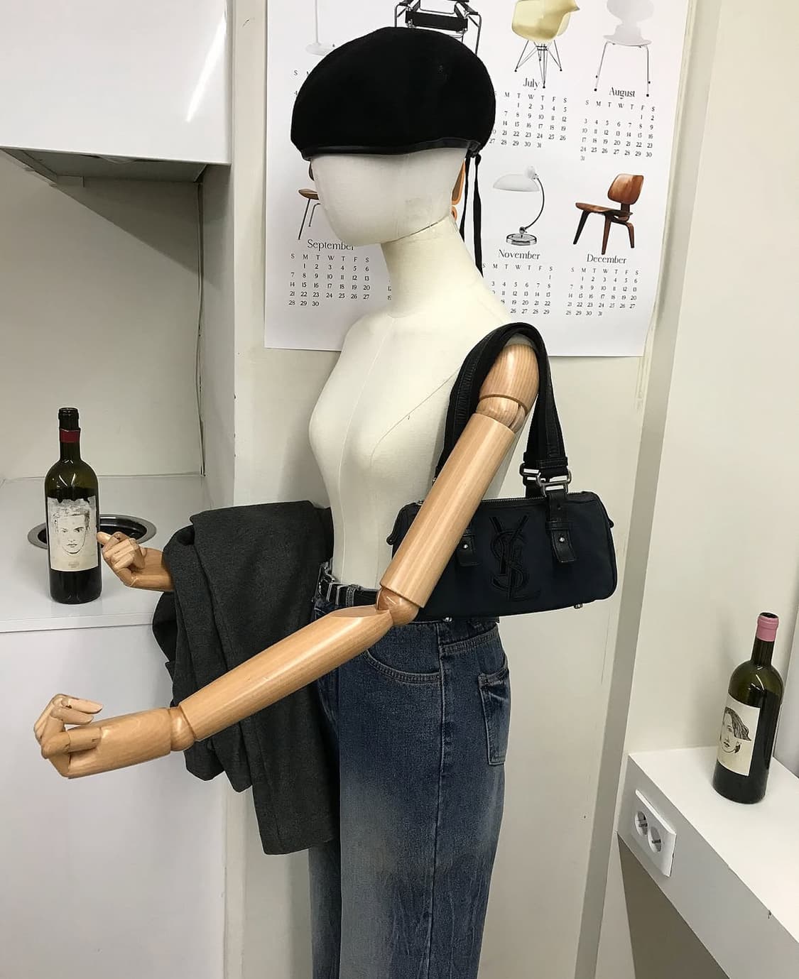 입생로랑 빅로고 미니 토트백 가방 상품이미지10