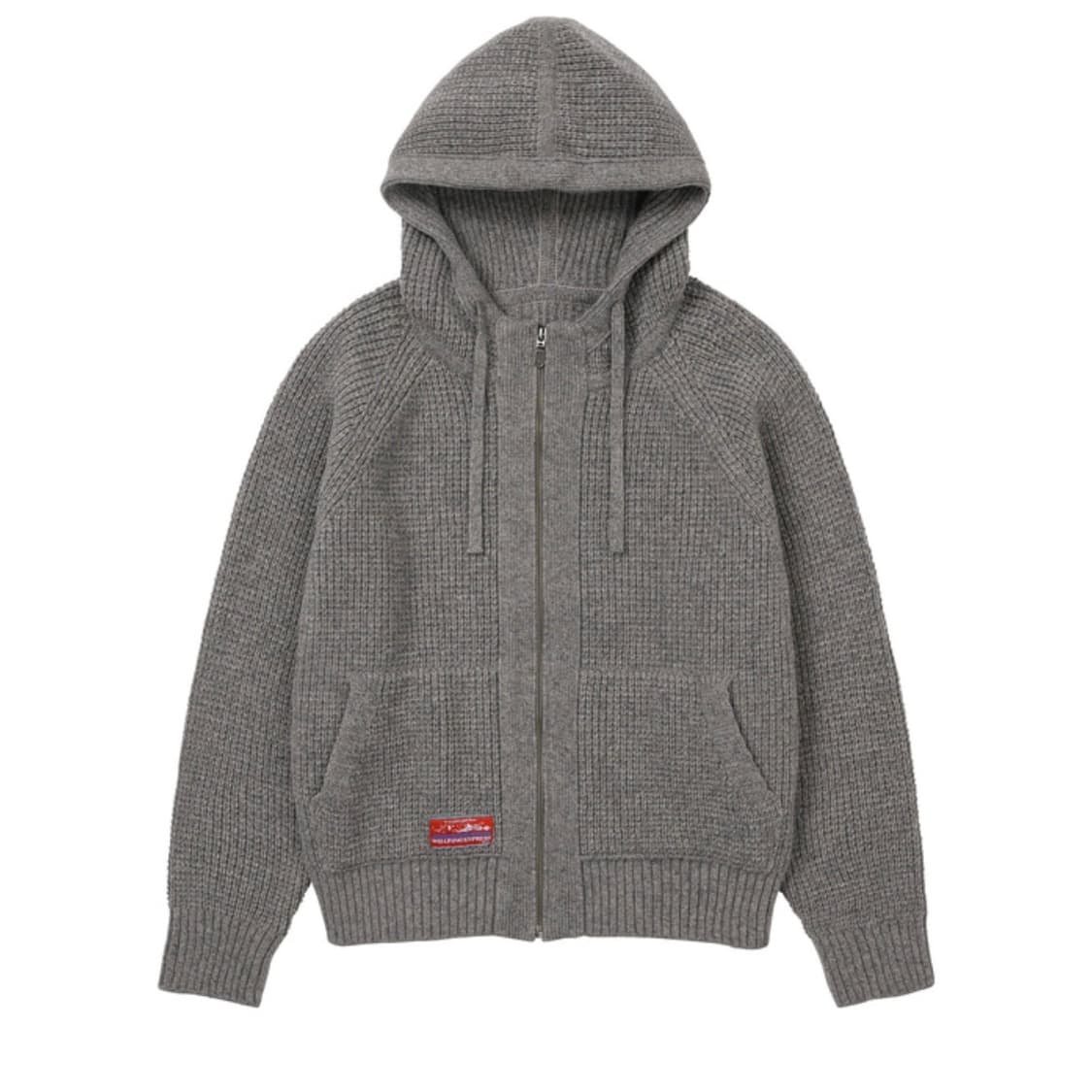 Waffle Knit Zip Up - Grey 상품이미지1